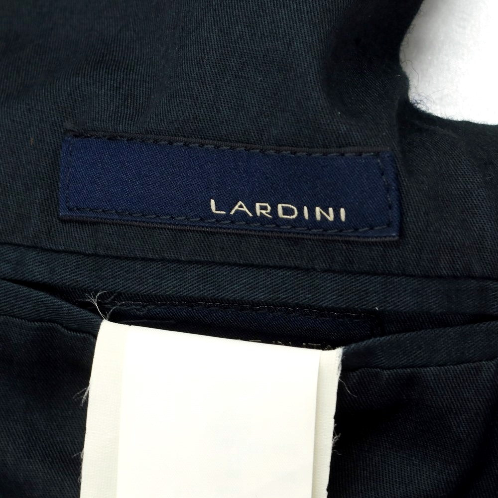 【中古】ラルディーニ LARDINI ウールナイロン チェック ベスト ジレ ネイビーxホワイト【 46 】【 状態ランクB 】【 メンズ 】