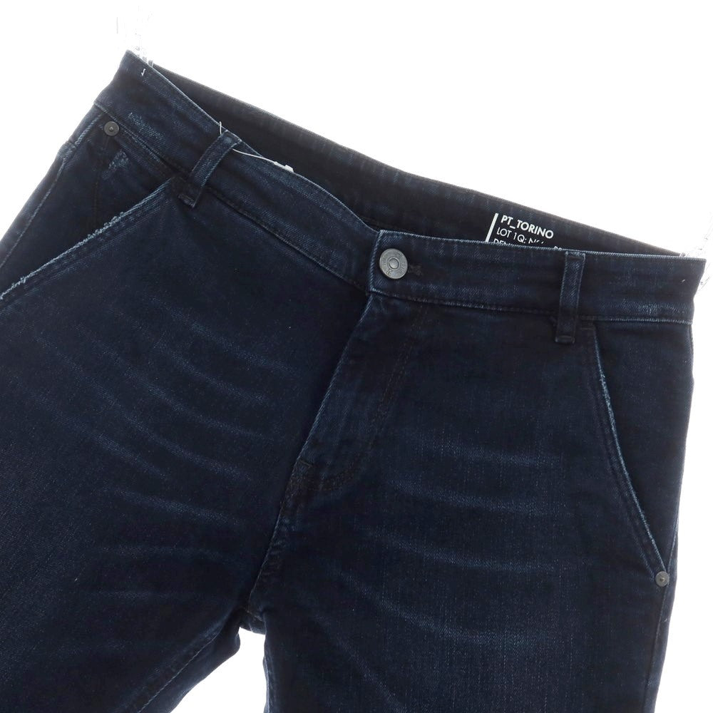 【中古】ピーティートリノ デニム PT TORINO DENIM INDIE ストレッチ ジーンズ デニムパンツ ネイビー【 31 】【 状態ランクB 】【 メンズ 】