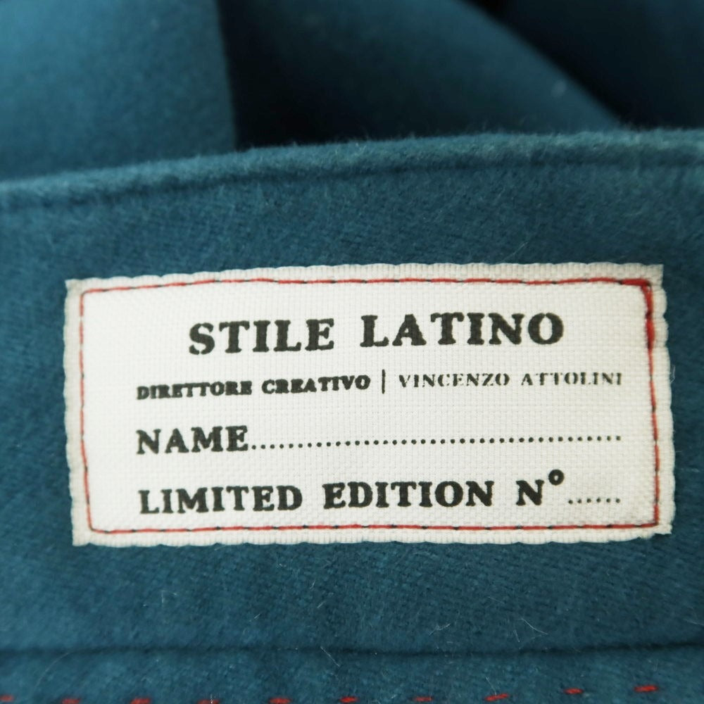 【新品】スティレ ラティーノ STILE LATINO コットンカシミヤ カジュアルスラックスパンツ ブルーグリーン【サイズ46】【BLU】【A/W】【状態ランクN】【メンズ】
[CPD]