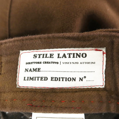 【中古】スティレ ラティーノ STILE LATINO コットンカシミヤ カジュアルスラックスパンツ ブラウン【 46 】【 状態ランクB 】【 メンズ 】