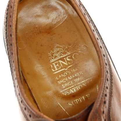 【中古】グレンソン GRENSON ロングウイングチップ ドレスシューズ ブラウン【 5 F 】【 状態ランクC 】【 メンズ 】