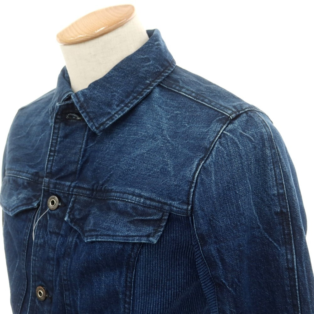 【中古】ジースターロウ G-STAR RAW コットン Gジャン デニムジャケット ネイビー【 XS 】【 状態ランクA 】【 メンズ 】