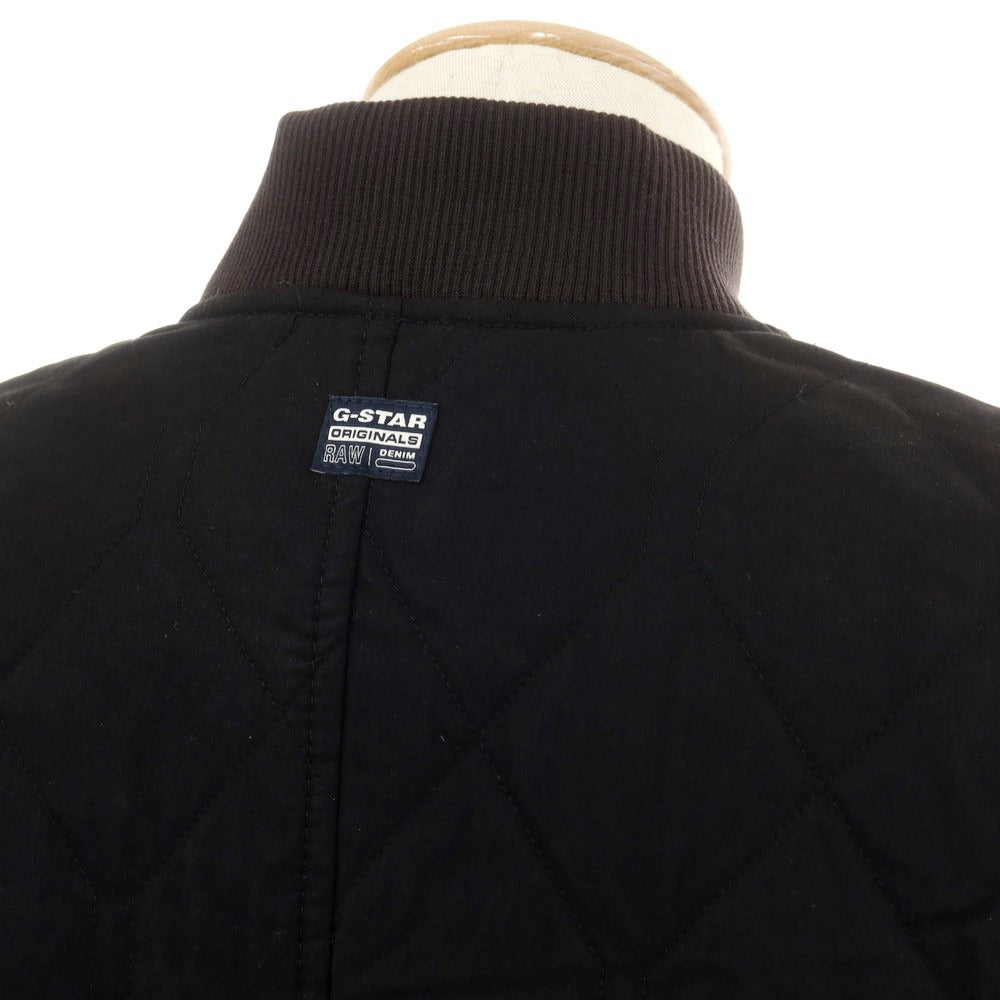 【中古】ジースターロウ G-STAR RAW コットンナイロン キルティング 中綿ブルゾン ブラック【 XS 】【 状態ランクA 】【 メンズ 】