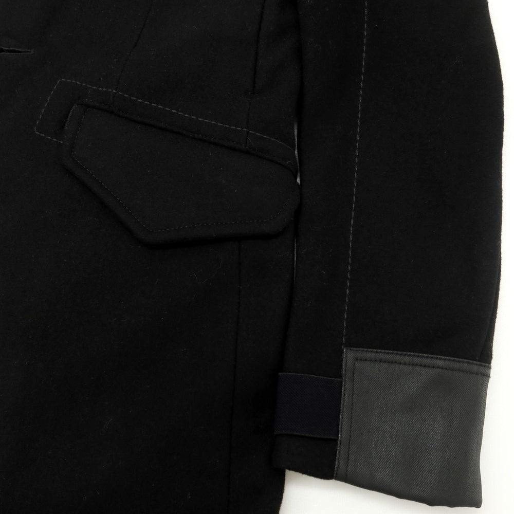 【中古】ジースターロウ G-STAR RAW ウールポリエステル 切替 チェスターフィールドコート ブラック【 XS 】【 状態ランクA 】【 メンズ 】 [EPD]