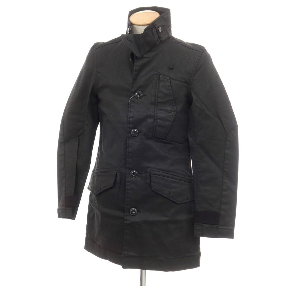 【中古】ジースターロウ G-STAR RAW コットン スタンドカラー フィールドコート ブラック【サイズXS】【 状態ランクA 】【 メンズ 】[EPD]