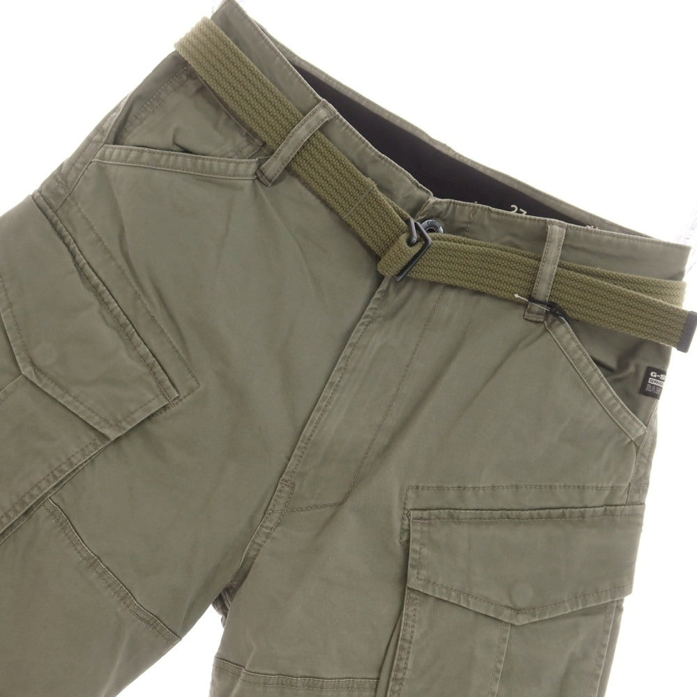 【中古】ジースターロウ G-STAR RAW ストレッチ コットン ショートパンツ オリーブグリーン【 27 】【 状態ランクA 】【 メンズ 】