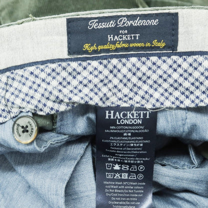 【中古】ハケットロンドン HACKETT LONDON コットン コーデュロイパンツ グリーン【 31 】【 状態ランクC 】【 メンズ 】