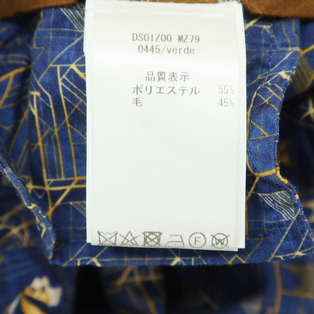 【中古】ピーティーゼロウーノ PT01 ポリエステルウール カジュアルスラックスパンツ オリーブ【 48 】【 状態ランクB 】【 メンズ 】