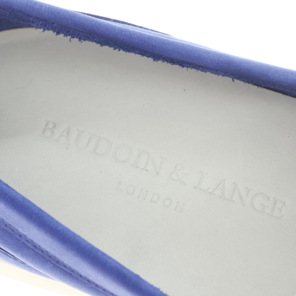 【新品】ボードインアンドランジ Baudoin &amp; Lange ヌバックレザー デッキシューズ ブルー【 41 】【 状態ランクN 】【 メンズ 】