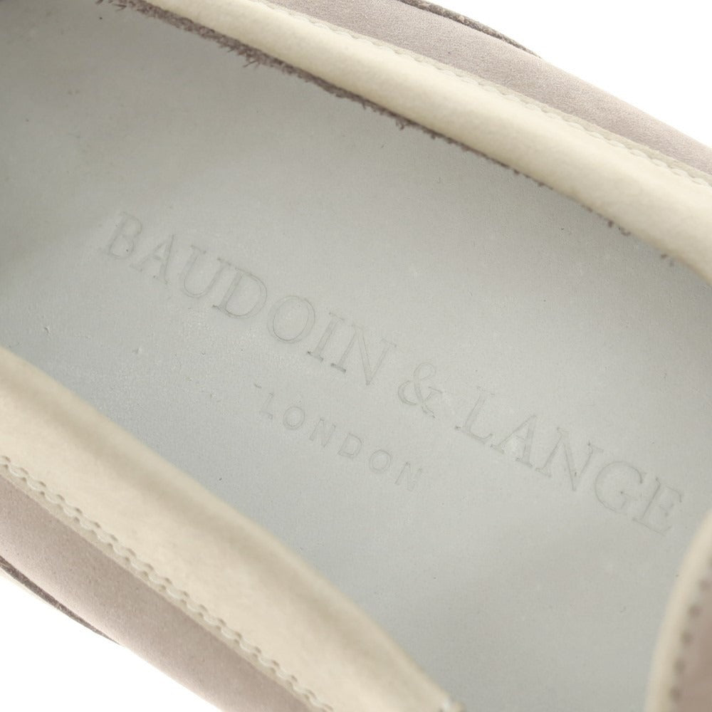 【新品】ボードインアンドランジ Baudoin &amp; Lange ヌバック デッキシューズ グレー系【 41 】【 状態ランクN 】【 メンズ 】