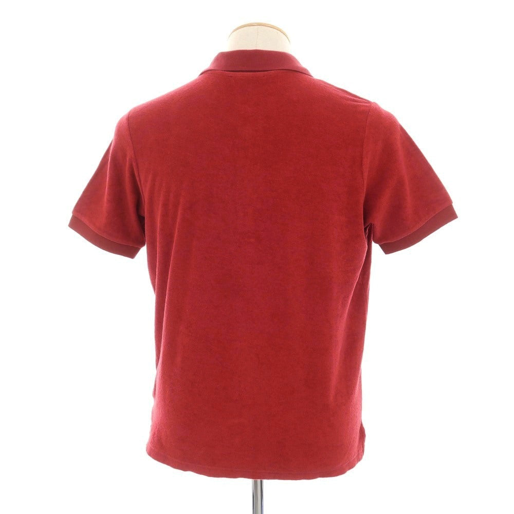 【新品】ザノーネ ZANONE コットン パイル 半袖ポロシャツ レッド【 44 】【 状態ランクN 】【 メンズ 】