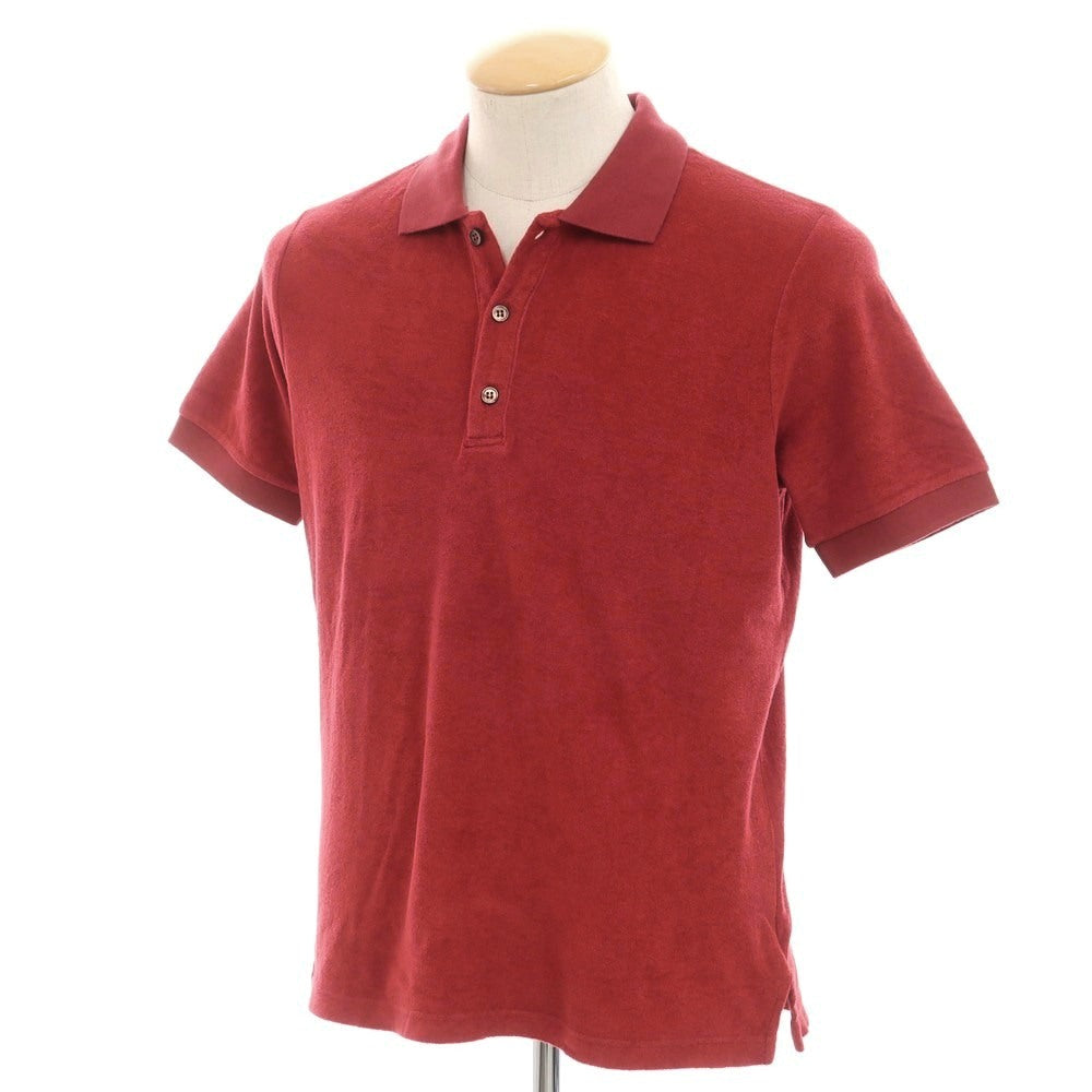 【新品】ザノーネ ZANONE コットン パイル 半袖ポロシャツ レッド【 44 】【 状態ランクN 】【 メンズ 】