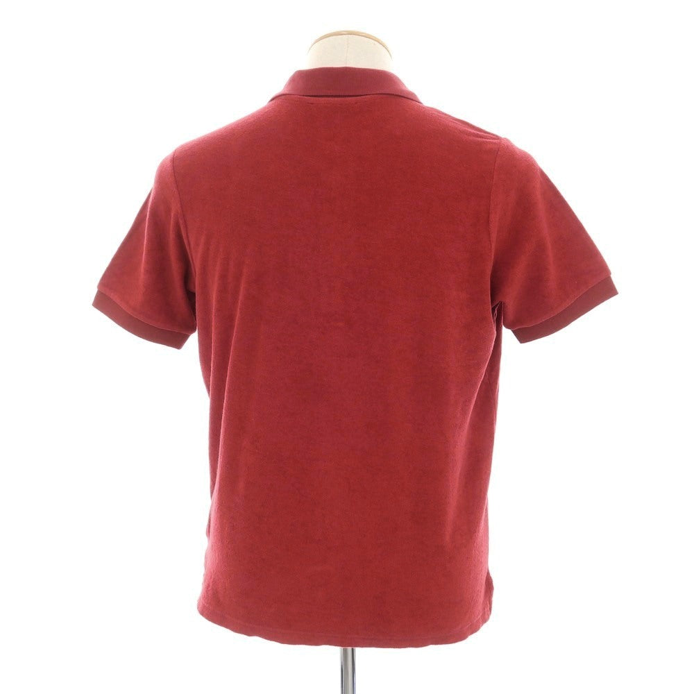 【新品】ザノーネ ZANONE コットン パイル 半袖ポロシャツ レッド【 44 】【 状態ランクN 】【 メンズ 】