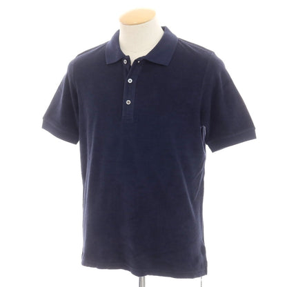 【新品】ザノーネ ZANONE コットン パイル 半袖ポロシャツ ネイビー【 44 】【 状態ランクN 】【 メンズ 】