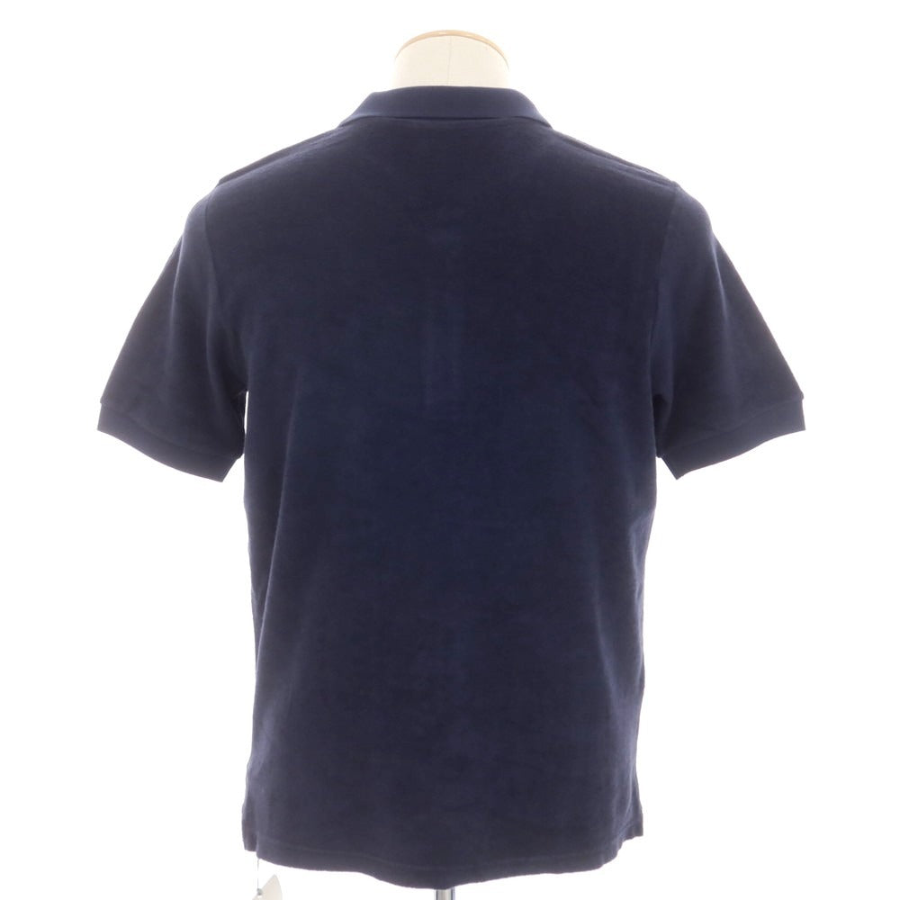 【新品】ザノーネ ZANONE コットン パイル 半袖ポロシャツ ネイビー【 44 】【 状態ランクN 】【 メンズ 】