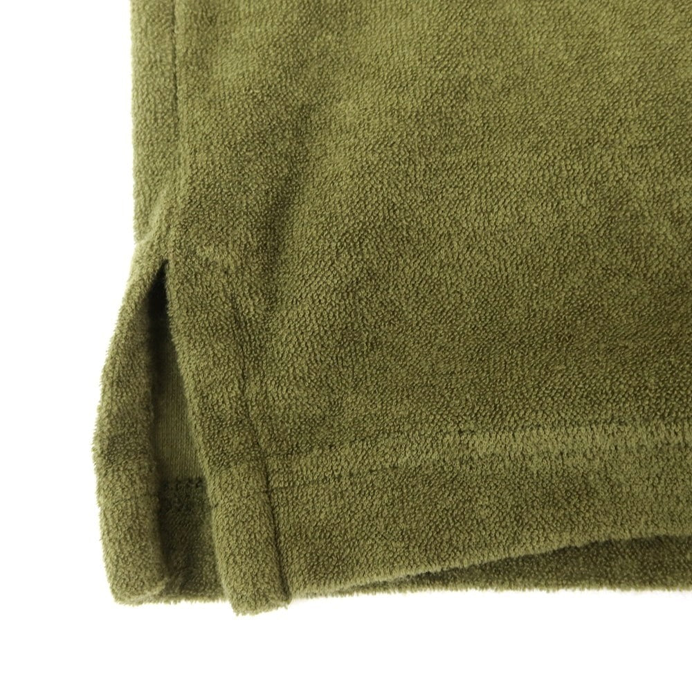 新品】ザノーネ ZANONE コットン パイル 半袖ポロシャツ オリーブ