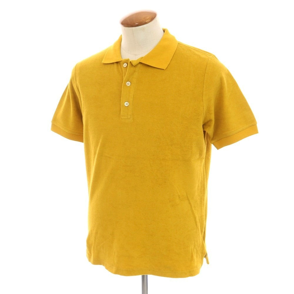 【新品】ザノーネ ZANONE コットン パイル 半袖ポロシャツ マスタードイエロー【 46 】【 状態ランクN 】【 メンズ 】