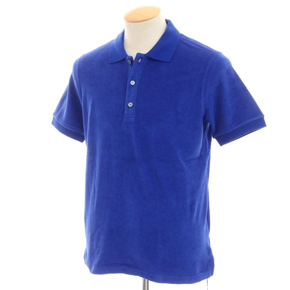【新品】ザノーネ ZANONE コットン パイル 半袖ポロシャツ ブルー【 44 】【 状態ランクN 】【 メンズ 】