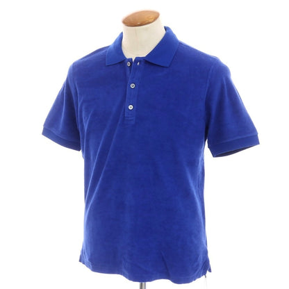 【新品】ザノーネ ZANONE コットン パイル 半袖ポロシャツ ブルー【 46 】【 状態ランクN 】【 メンズ 】
