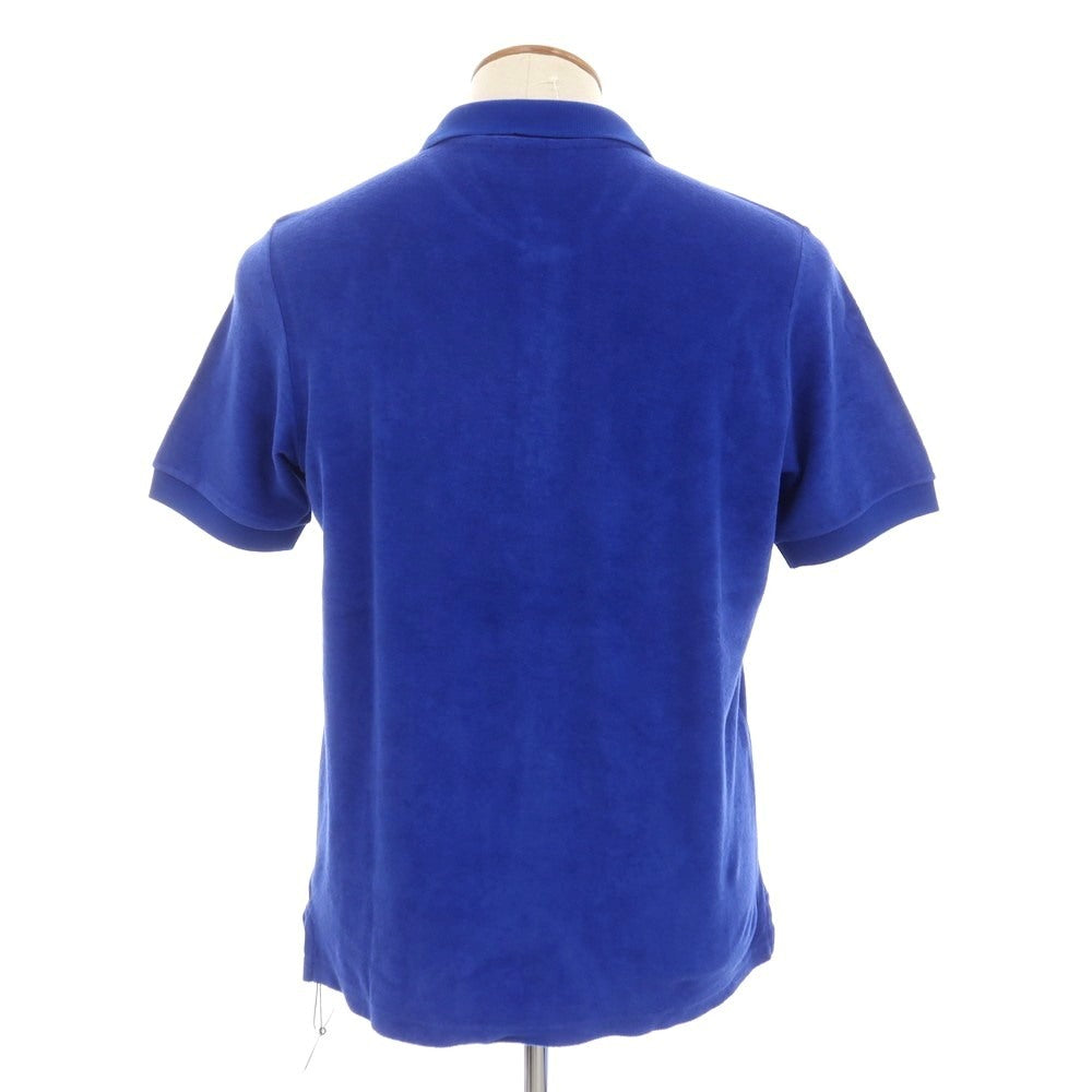 【新品】ザノーネ ZANONE コットン パイル 半袖ポロシャツ ブルー【サイズ46】【 状態ランクN 】【 メンズ 】[EPD]