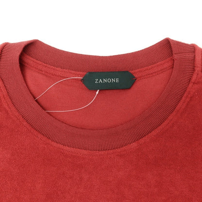 【新品】ザノーネ ZANONE コットン パイル クルーネック 半袖Ｔシャツ レッド【 46 】【 状態ランクN 】【 メンズ 】