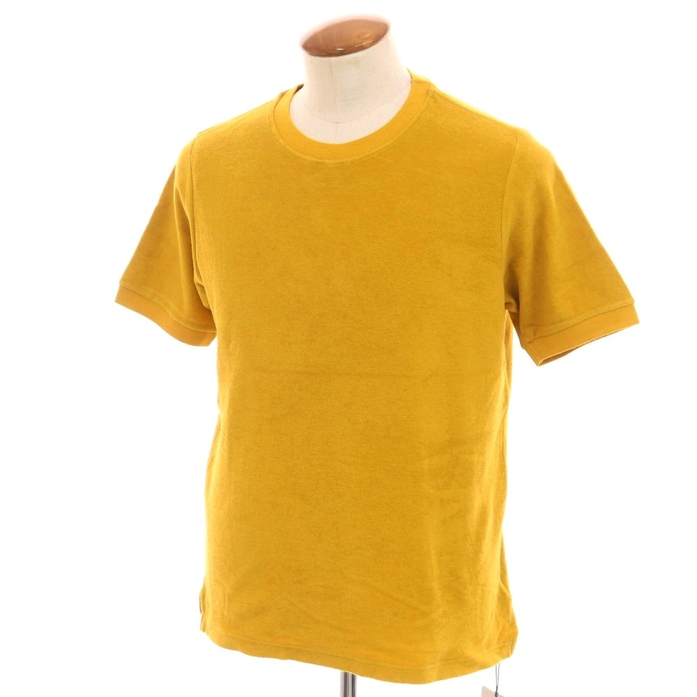 【新品】ザノーネ ZANONE コットン パイル クルーネック 半袖Ｔシャツ マスタードイエロー【 46 】【 状態ランクN 】【 メンズ 】