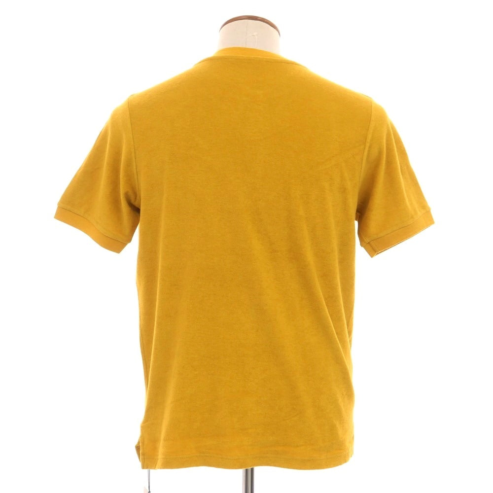 【新品】ザノーネ ZANONE コットン パイル クルーネック 半袖Ｔシャツ マスタードイエロー【 46 】【 状態ランクN 】【 メンズ 】