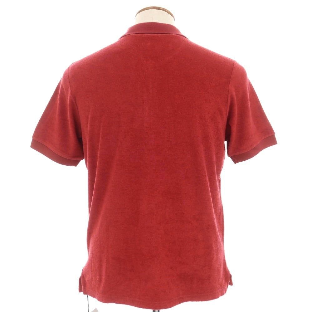 【新品】ザノーネ ZANONE コットン パイル 半袖ポロシャツ レッド【 サイズ46 】【 状態ランクN 】【 メンズ 】 [EPD]