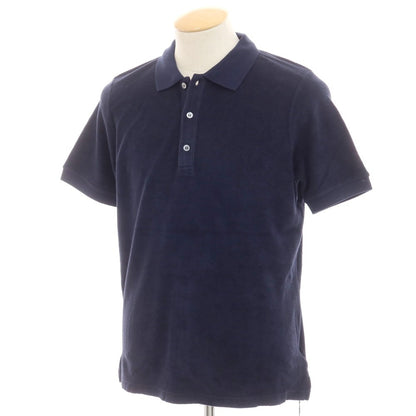 【新品】ザノーネ ZANONE コットン パイル 半袖ポロシャツ ネイビー【 44 】【 状態ランクN 】【 メンズ 】