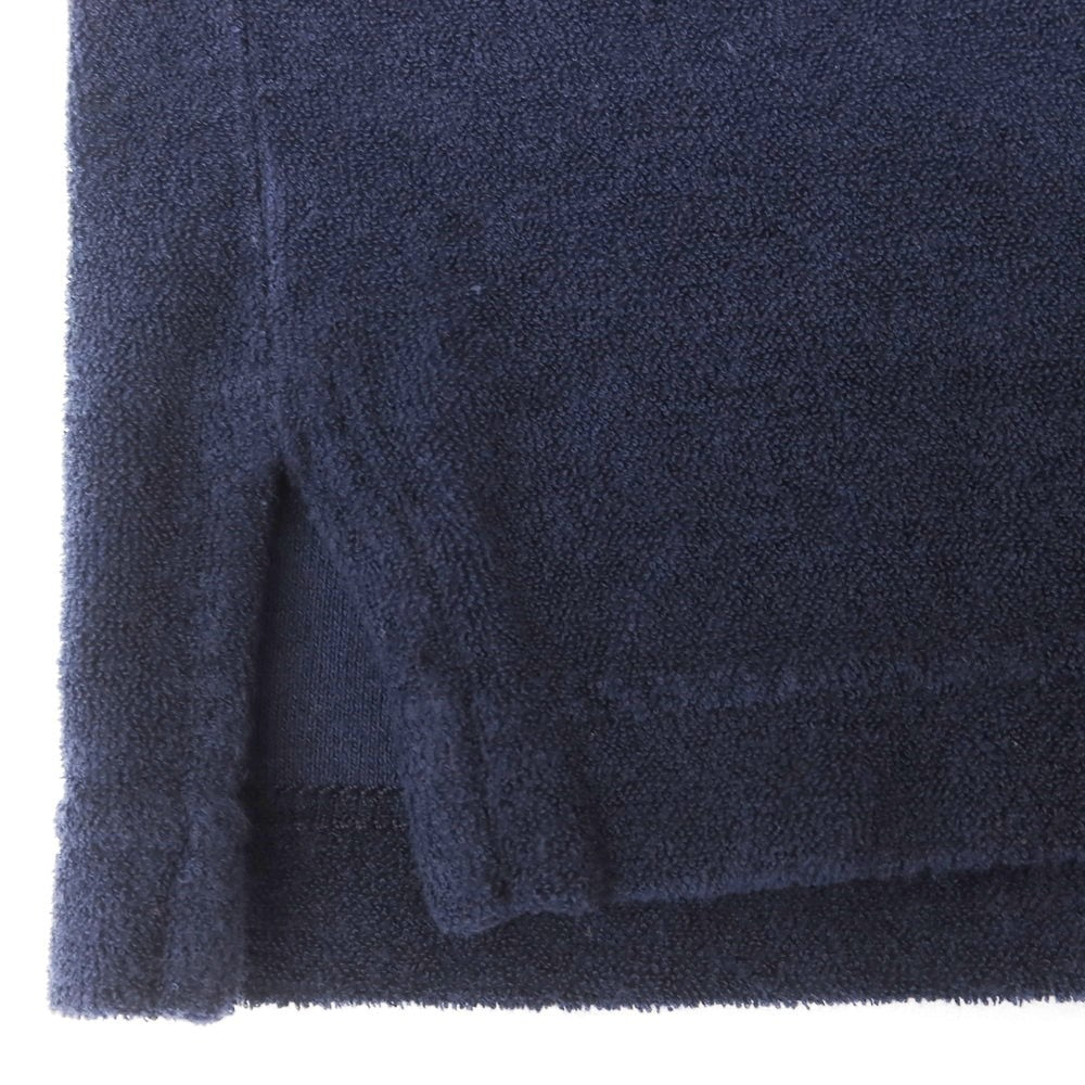 【新品】ザノーネ ZANONE コットン パイル 半袖ポロシャツ ネイビー【 44 】【 状態ランクN 】【 メンズ 】