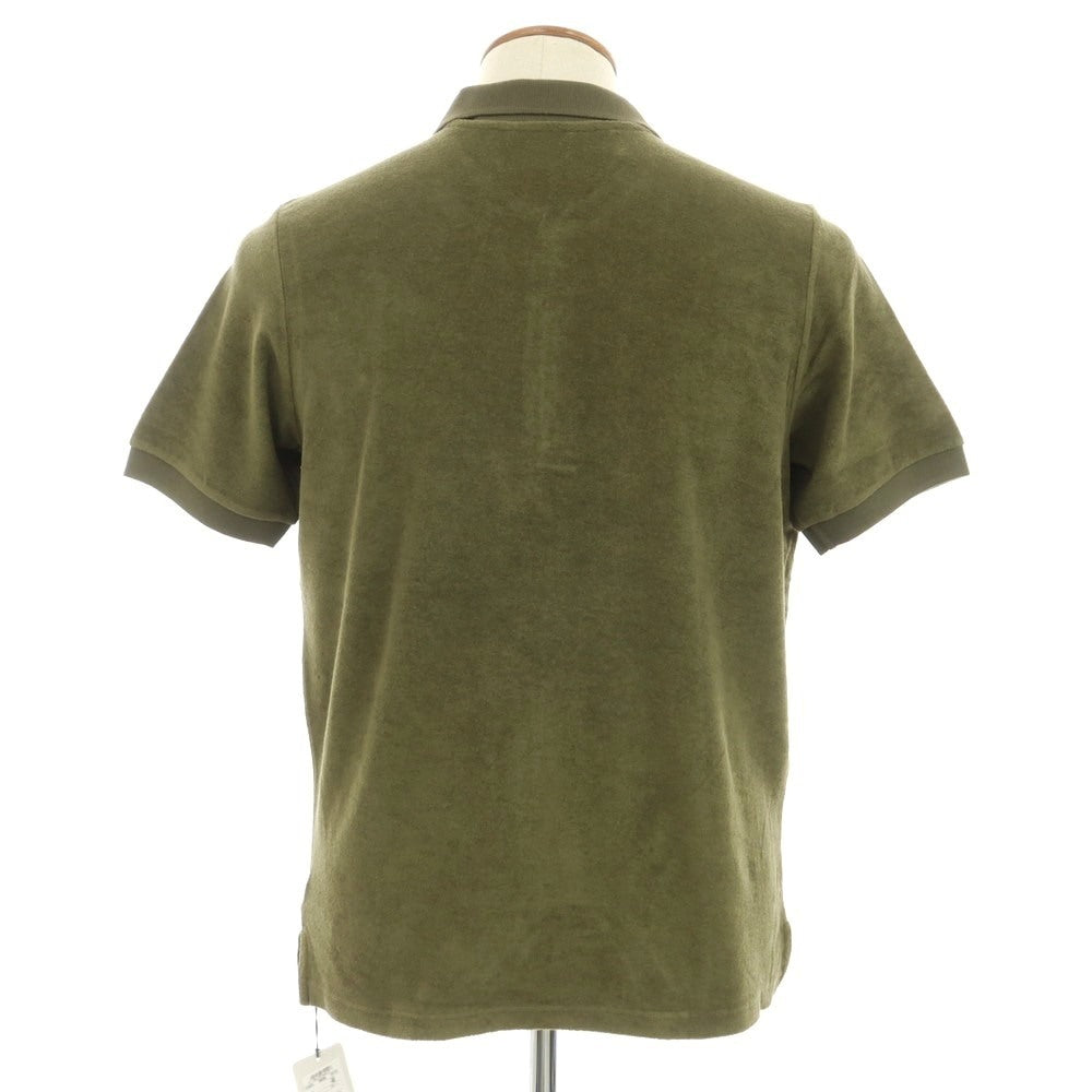 【新品】ザノーネ ZANONE コットン パイル 半袖ポロシャツ オリーブグリーン【 46 】【 状態ランクN 】【 メンズ 】