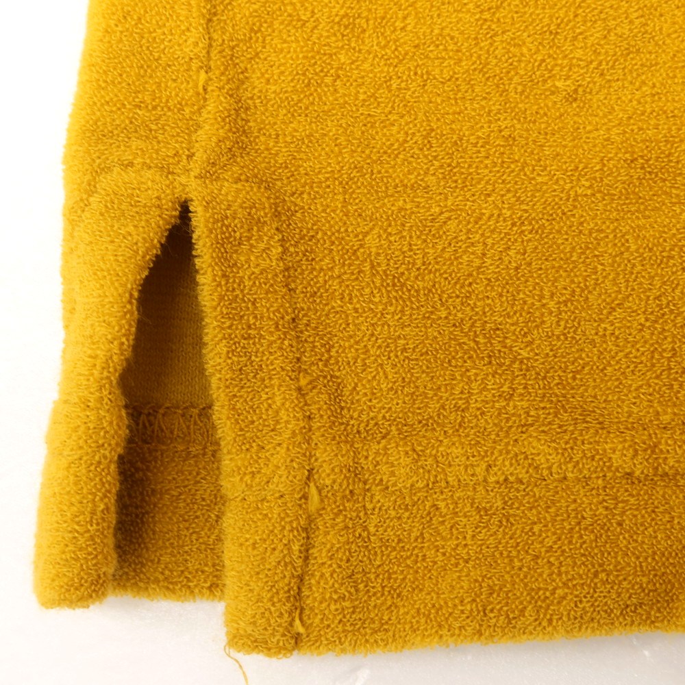 [New] ZANONE Cotton Pile Short Sleeve Polo Shirt Mustard Yellow [44] [Condition Rank N] [Men&