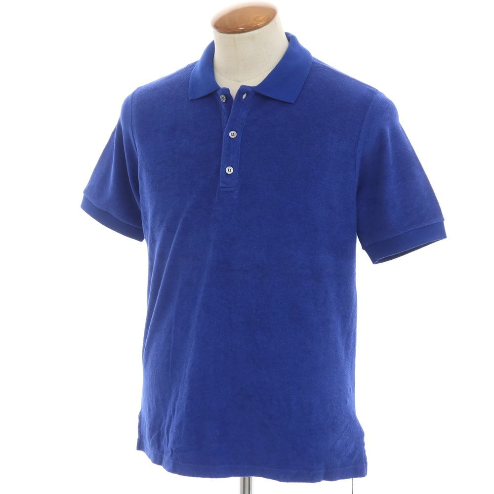 【新品】ザノーネ ZANONE コットン パイル 半袖ポロシャツ ブルー【 46 】【 状態ランクN 】【 メンズ 】