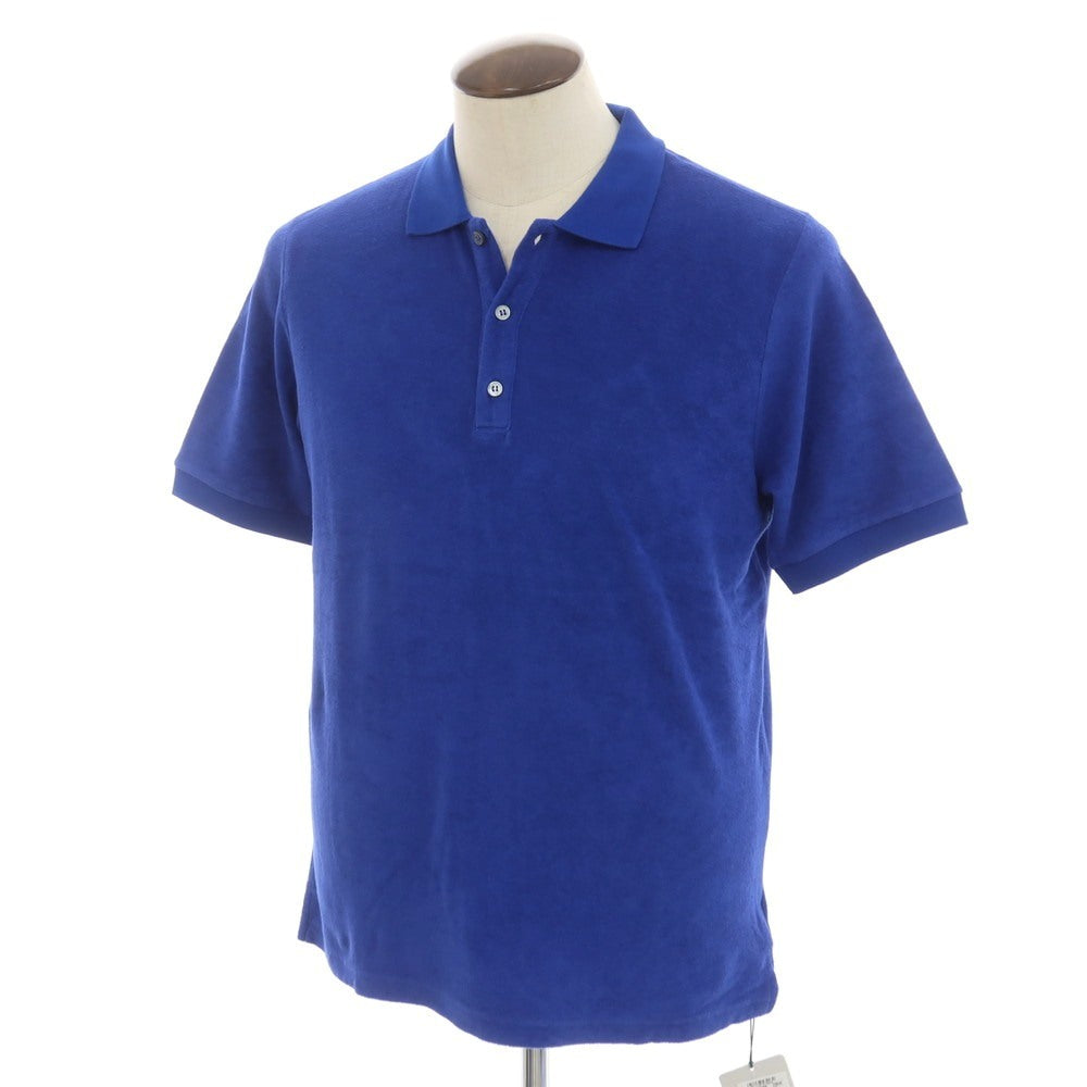 【新品】ザノーネ ZANONE コットン パイル 半袖ポロシャツ ブルー【 50 】【 状態ランクN 】【 メンズ 】