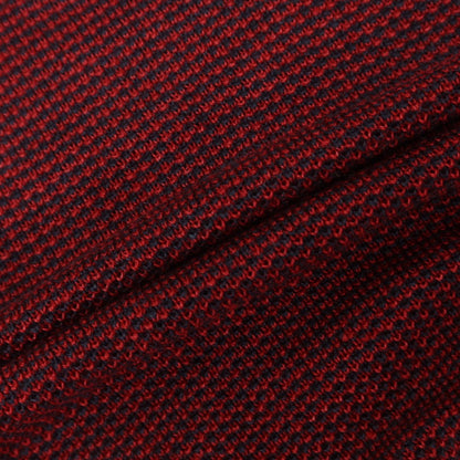[New] ZANONE Linen Short Sleeve Polo Knit Red x Navy [44] [Condition Rank N] [Men&