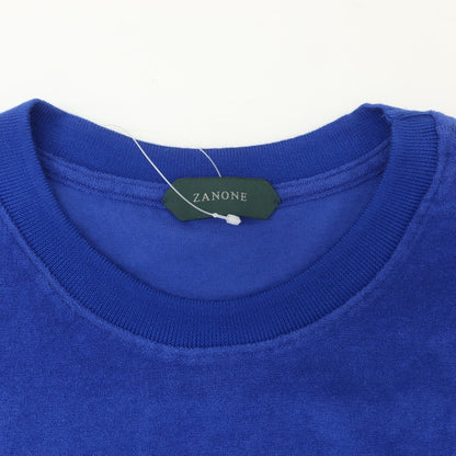 【新品】ザノーネ ZANONE コットン パイル クルーネック 半袖Ｔシャツ ブルー【 46 】【 状態ランクN 】【 メンズ 】