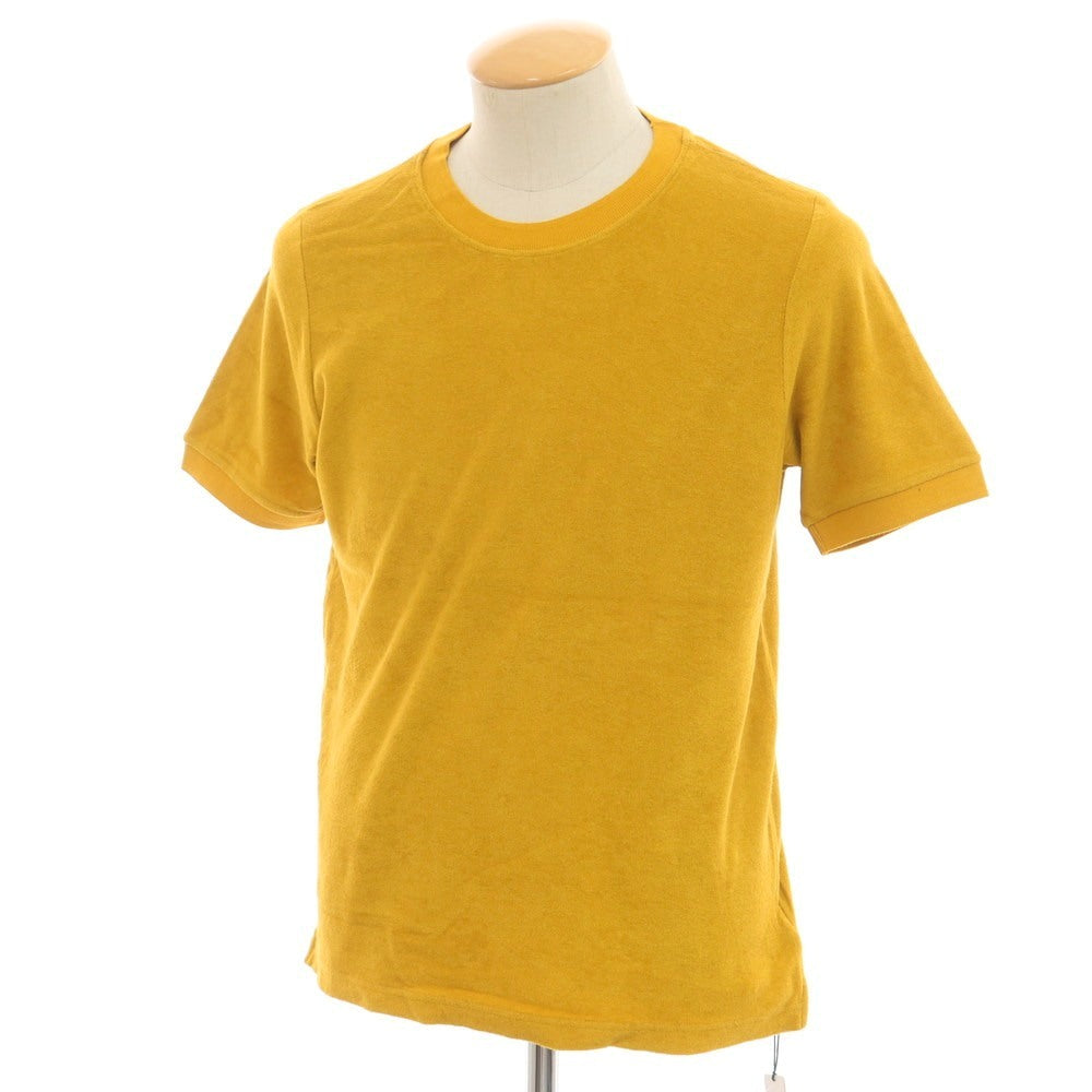 【新品】ザノーネ ZANONE コットン パイル クルーネック 半袖Ｔシャツ マスタードイエロー【サイズ44】【 状態ランクN 】【 メンズ 】[EPD]