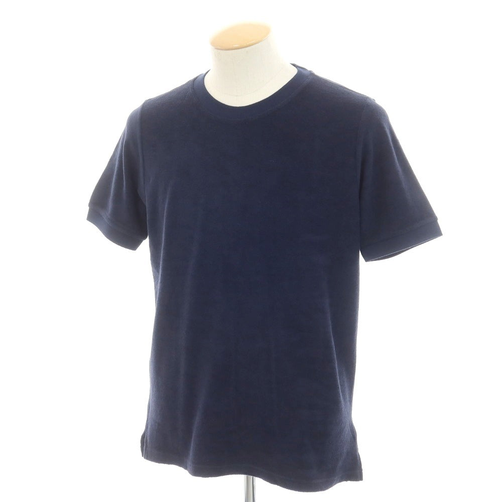 【新品】ザノーネ ZANONE コットン パイル クルーネック 半袖Ｔシャツ ネイビー【 44 】【 状態ランクN 】【 メンズ 】