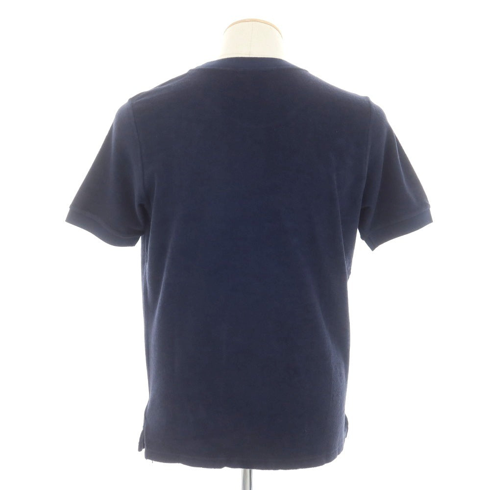【新品】ザノーネ ZANONE コットン パイル クルーネック 半袖Ｔシャツ ネイビー【 44 】【 状態ランクN 】【 メンズ 】