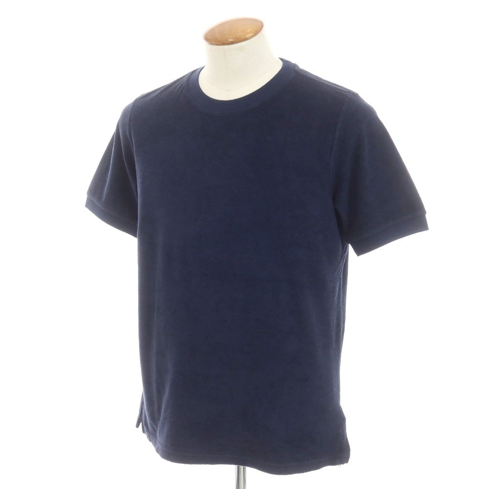 【新品】ザノーネ ZANONE コットン パイル クルーネック 半袖Ｔシャツ ネイビー【 46 】【 状態ランクN 】【 メンズ 】