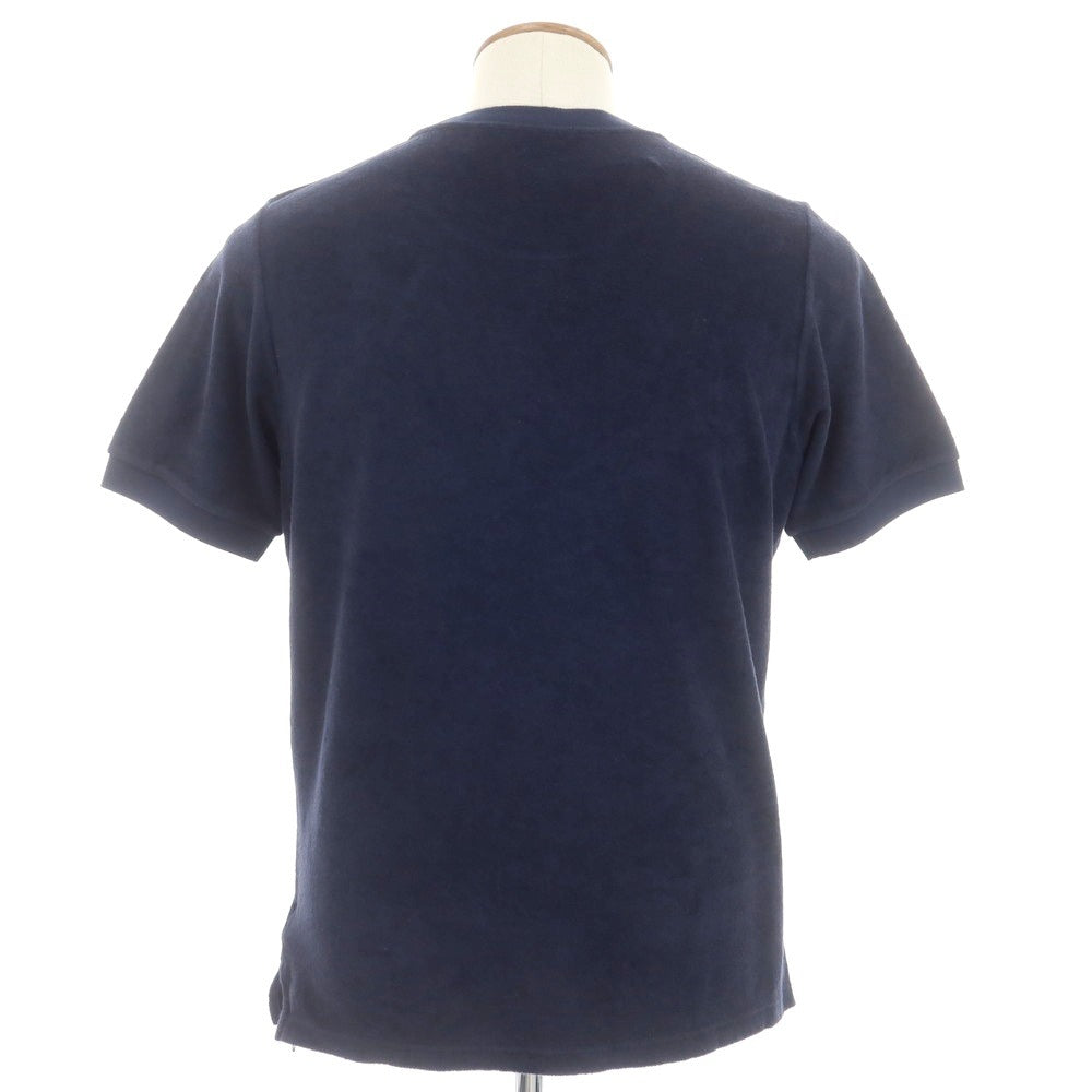 【新品】ザノーネ ZANONE コットン パイル クルーネック 半袖Ｔシャツ ネイビー【 46 】【 状態ランクN 】【 メンズ 】