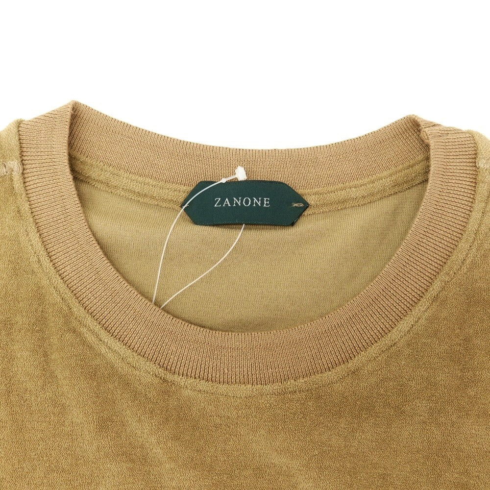 【中古】ザノーネ ZANONE コットン パイル クルーネック 半袖Ｔシャツ オーカー【サイズ46】【 状態ランクB 】【 メンズ 】[EPD]