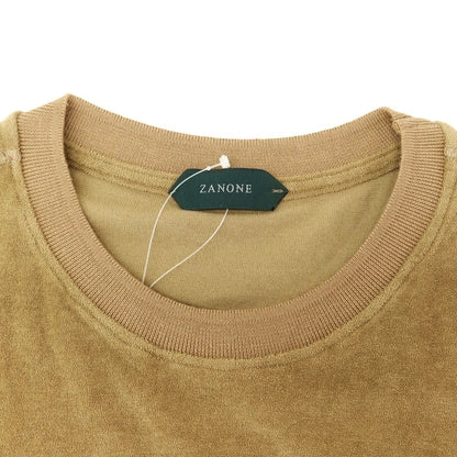 【新品】ザノーネ ZANONE コットン パイル クルーネック 半袖Ｔシャツ オーカー【 48 】【 状態ランクN 】【 メンズ 】