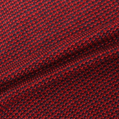 [New] ZANONE Linen Short Sleeve Polo Knit Red x Navy [46] [Condition Rank N] [Men&