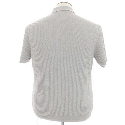 【新品】ザノーネ ZANONE コットン 半袖 ポロニット グレー【 50 】【 状態ランクN 】【 メンズ 】