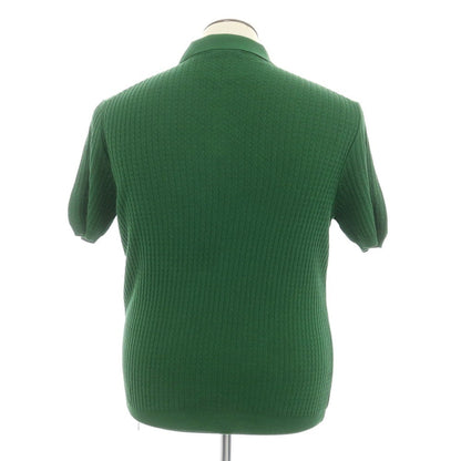 【新品】ザノーネ ZANONE コットン 半袖 ポロニット グリーン【 50 】【 状態ランクN 】【 メンズ 】