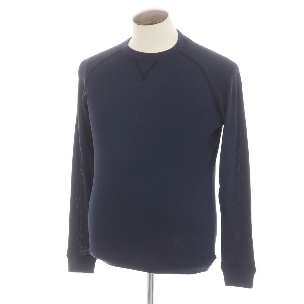 【新品】ザノーネ ZANONE コットン クルーネック プルオーバーニット ネイビー【 48 】【 状態ランクN 】【 メンズ 】
