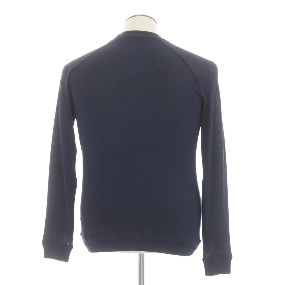 【新品】ザノーネ ZANONE コットン クルーネック プルオーバーニット ネイビー【 48 】【 状態ランクN 】【 メンズ 】