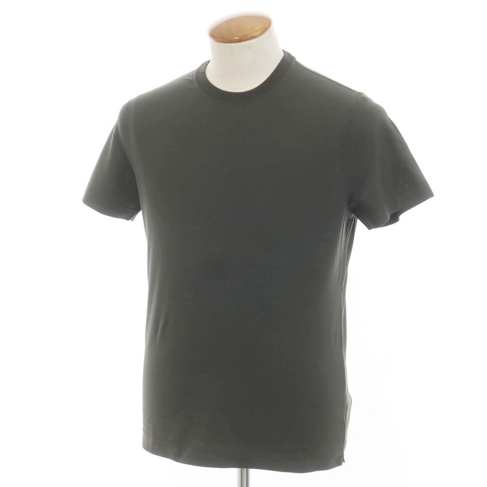 【新品】ザノーネ ZANONE アイスコットン クルーネック 半袖Ｔシャツ ダークオリーブ【 46 】【 状態ランクN 】【 メンズ 】