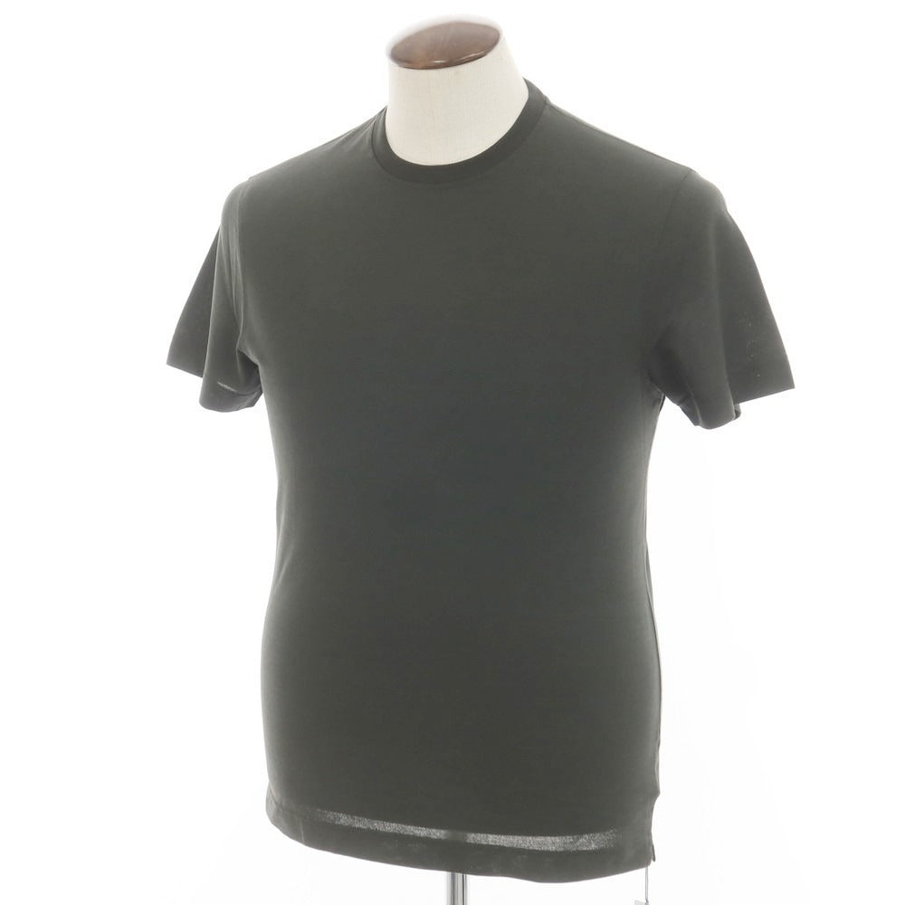 【新品】ザノーネ ZANONE アイスコットン クルーネック 半袖Ｔシャツ ダークオリーブ【 50 】【 状態ランクN 】【 メンズ 】